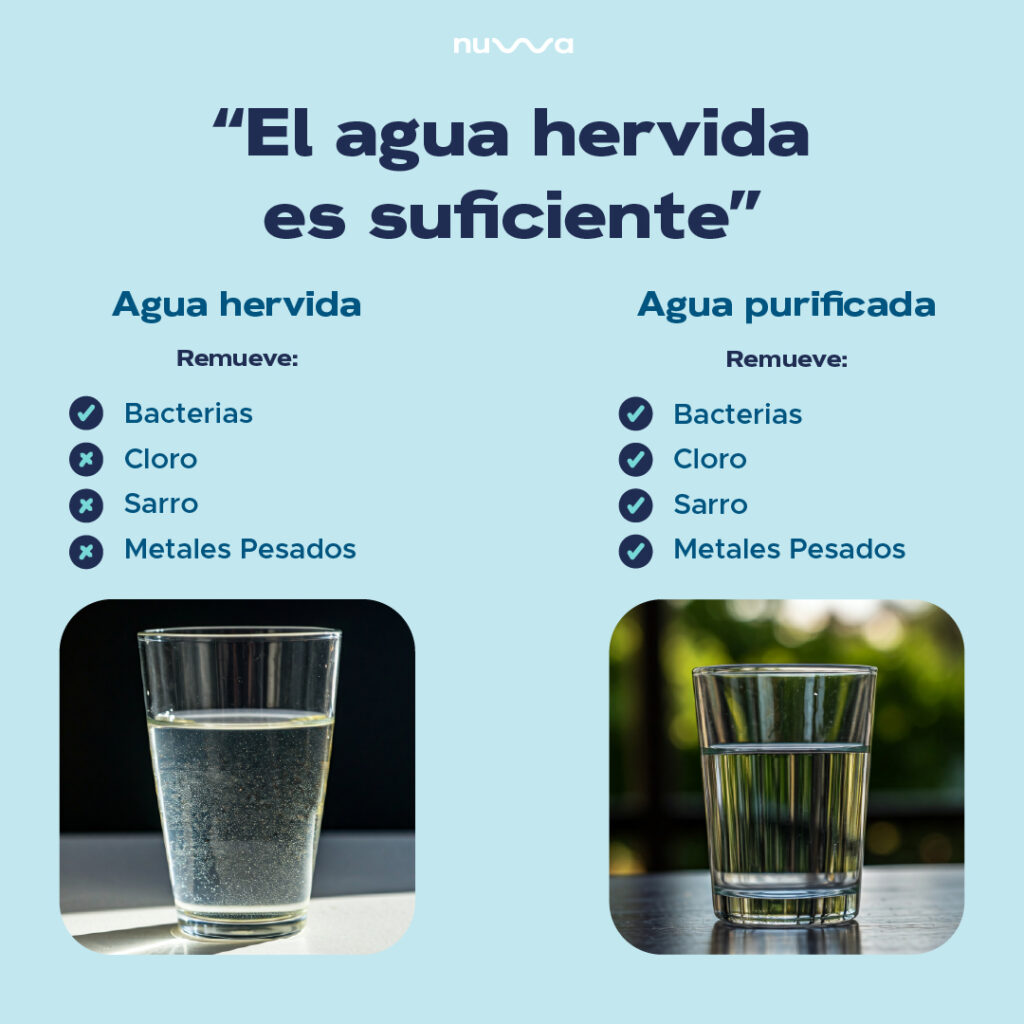 agua purificada en casa